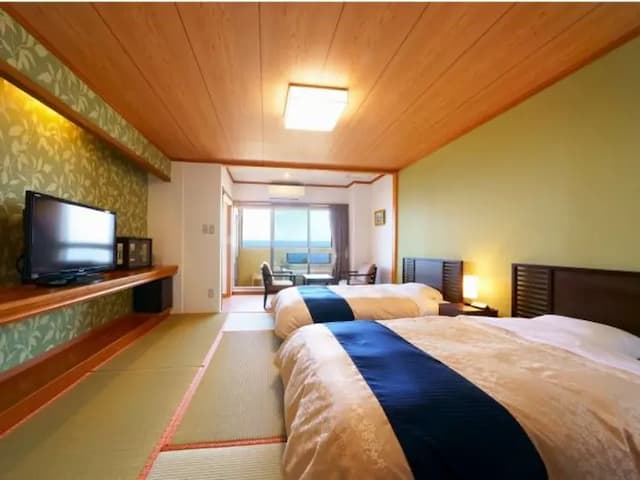 別府温泉 天空湯房 清海荘｜近JR別府站/海地獄開車15分-和洋室附半露天浴池【不挑房】-5