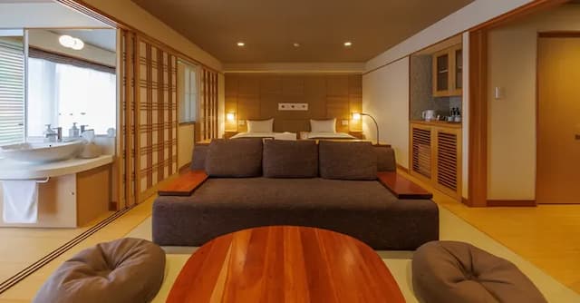 別府溫泉 竹和椿旅館 花別府｜方便至別府JR/海地獄/高崎山-和洋混合特別室【不挑房】-7