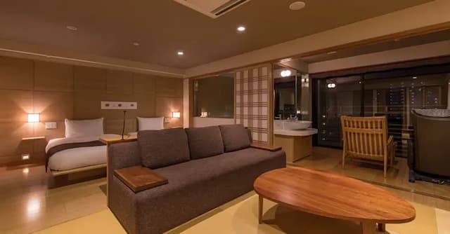 別府溫泉 竹和椿旅館 花別府｜方便至別府JR/海地獄/高崎山-和洋混合特別室【不挑房】-5