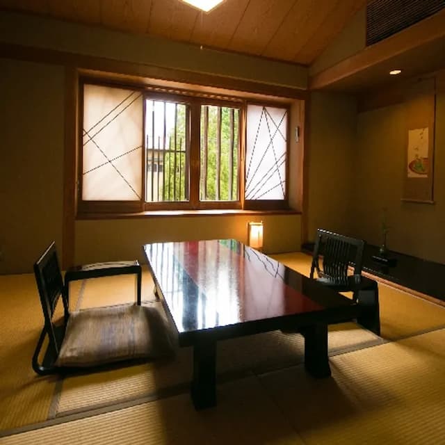 Japanese and Western room with cypress bath on the 2nd floor