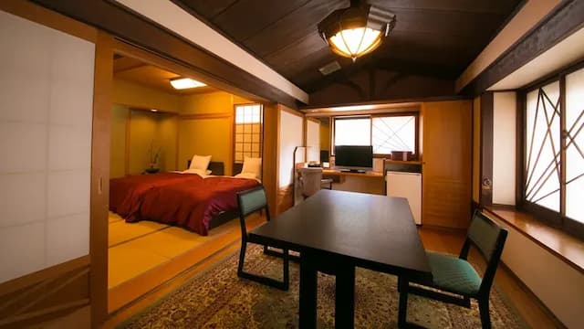 Yufuin Onsen Ryotei Tanokura-Semi Western-Style Room with Cypress Bath-1