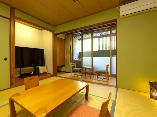 鉄輪溫泉 絶景之宿 櫻亭｜鬼山地獄開車2分/海地獄開車5分-本館一樓和室:附半露天溫泉【不挑房】-6