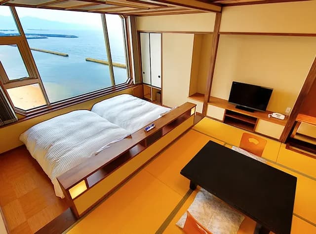 悠彩之宿 望海｜方便至海地獄/高崎山動物園/別府纜車-和洋混合雙床房:專屬衛浴【不挑房】-2