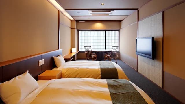 悠彩之宿 望海｜方便至海地獄/高崎山動物園/別府纜車-雙床房:專屬衛浴【不挑房】-4