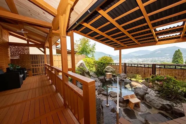 Yufuin Onsen Yufuin Sanso Waremoko-A higher-grade, pet-friendly accommodation with 2 separate open-air baths in every room! [Japanese room] [Non-smoking] [Mountain view] [Nightlife view]-5