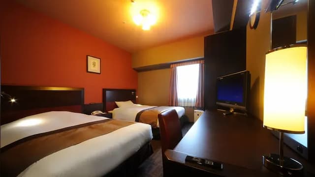 仙台Monte Hermana飯店｜公共浴場/桑拿/仙台站步行3分-標準雙床房【不挑房】-1