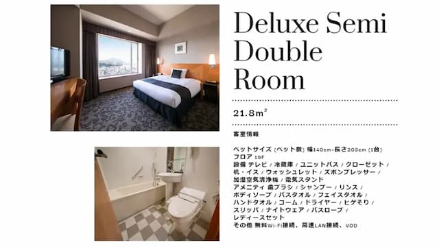 大分綠洲塔日航飯店｜JR大分站步行8分-豪華單人房【不挑房】-1