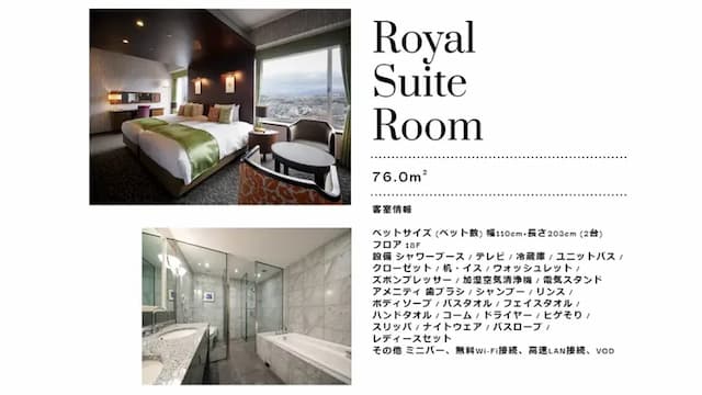 大分綠洲塔日航飯店｜JR大分站步行8分-皇家套房【不挑房】-1