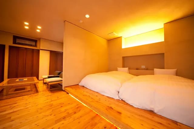 Yufuin Onsen Yufunoi YUHRI-Japanese Western Style Twin Room / Open-air Bath-1