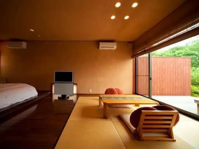 Yufuin Onsen Yufunoi YUHRI-Japanese Western Style Twin Room / Open-air Bath-6