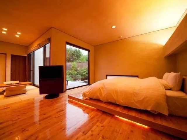 Yufuin Onsen Yufunoi YUHRI-Japanese Western Room King bed / Open-air Bath-6