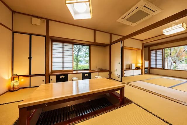 由布院溫泉 御宿 有樂｜JR由布院站步行8分/近金鱗湖-【つばき】 相連和室附露天浴池 【不挑房】-1