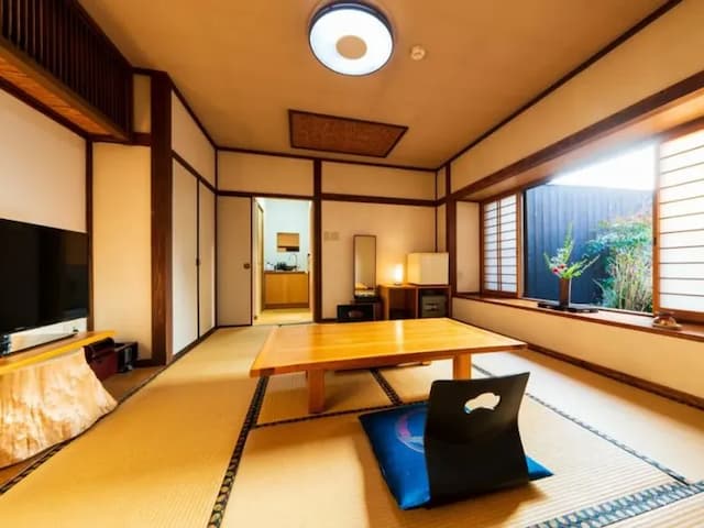 由布院溫泉 御宿 有樂｜JR由布院站步行8分/近金鱗湖-【ききょう】和室附露天浴池【不挑房】-1