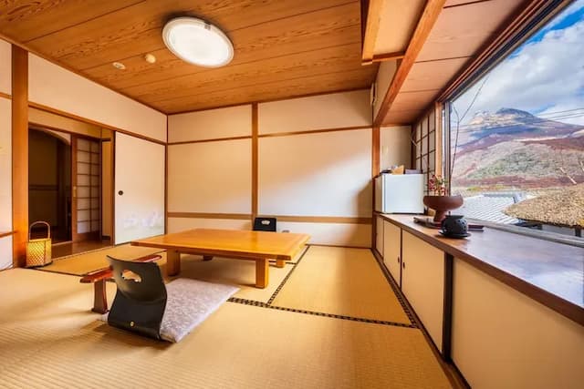 由布院溫泉 御宿 有樂｜JR由布院站步行8分/近金鱗湖-【ふよう】 相連和室附露天浴池【不挑房】-1