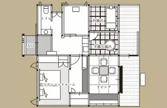 由布院別邸樹｜由布院站歩行20分/近金鱗湖-花梨 / かりん 獨棟和洋式房附半露天浴池,室內浴池【不挑房】-8
