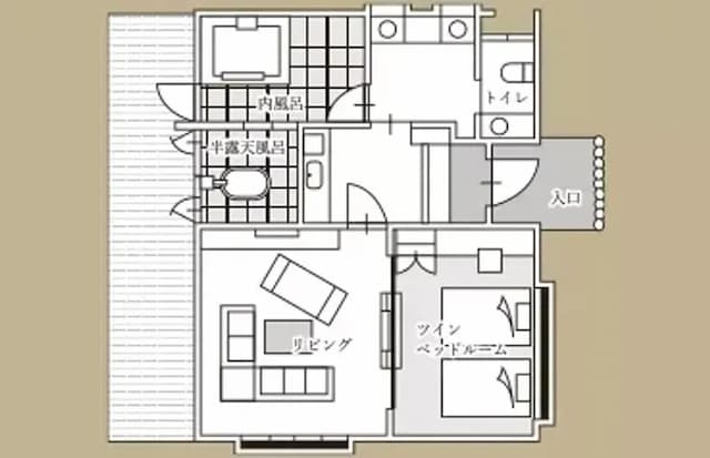 由布院別邸樹｜由布院站歩行20分/近金鱗湖-山茶花 / さざんか 獨棟和洋式房附半露天浴池,室內浴池【不挑房】-6