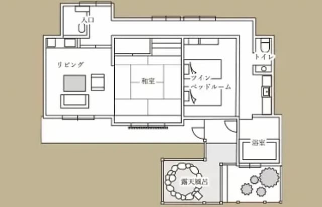 由布院別邸樹｜由布院站歩行20分/近金鱗湖-椿 / つばき 獨棟和洋式房附半露天浴池【不挑房】-6