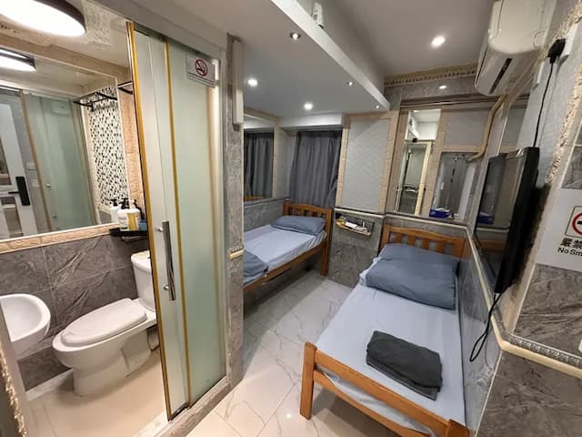 玖貳客棧-標準雙床房-5