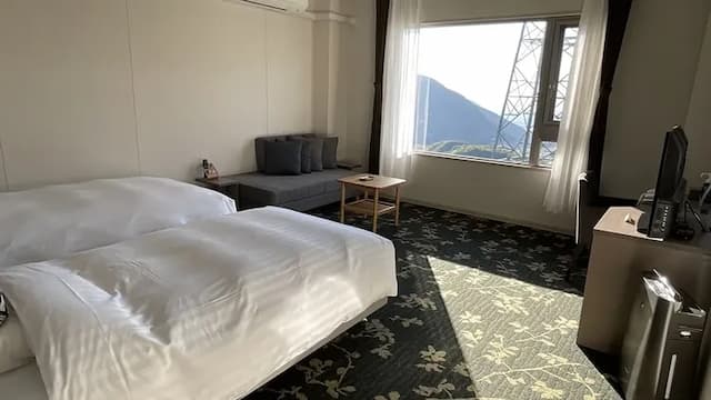 Aso Canyon Terrace & Lodge-[Extra twin] You can see the steel tower in front of the room [Twin room] [Non-smoking] [Mountain view] [Nightlife view]-3