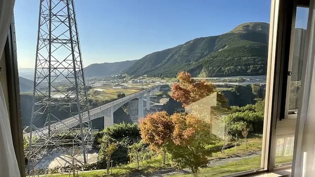 Aso Canyon Terrace & Lodge-[Extra twin] You can see the steel tower in front of the room [Twin room] [Non-smoking] [Mountain view] [Nightlife view]-4