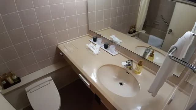 Japanese and Western rooms bath and toilet