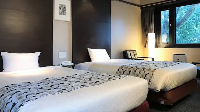 [Twin room, 23 square meters] (2 semi-double beds with a width of 120 cm)