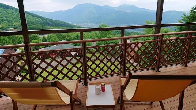 バルコニーから眺める風景は格別です。