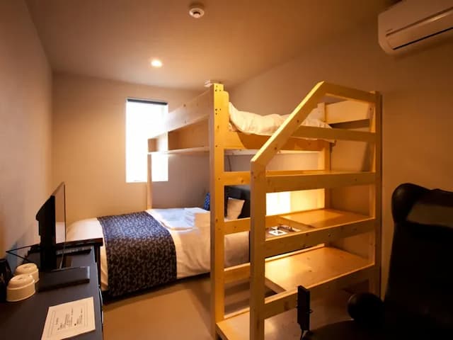 Natural Hot Spring Onomichi Minato Kan-Standard Twin Room Bunk Beds-1