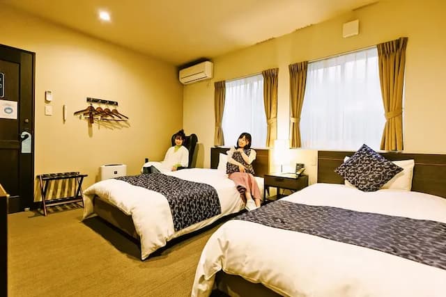 Natural Hot Spring Onomichi Minato Kan-Standard Twin Room with Free Internet-1