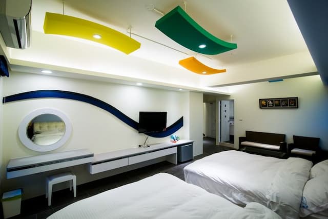 山水貝殼沙民宿-海景四人房-2