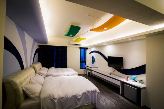 山水貝殼沙民宿-海景四人房-5