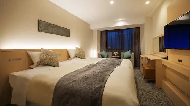 [Renovated in 2018 ★ Twin] Relax with 2 120 cm wide beds ♪ Soundly ♪ Enjoy a comfortable stay