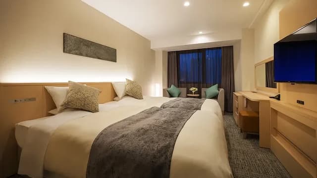 盛岡皇家飯店｜JR盛岡步行12分/近盛岡城-時尚雙床房【不挑房】-1