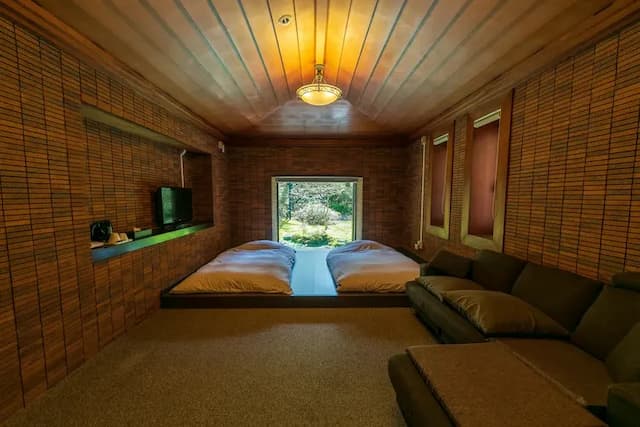 箱根 仙石原虎乃湯｜近箱根玻璃之森美術館-一樓西式雙床房【不挑房】-3