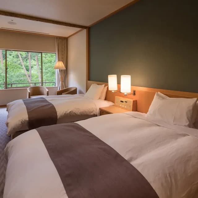 [Japanese-Western style room 87㎡] 10 tatami mats + 6 tatami mats + Western-style room twin