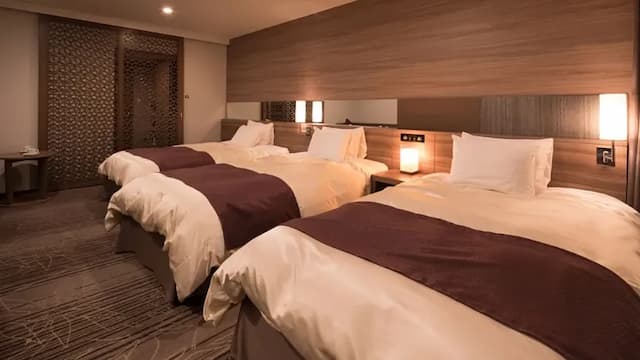 [Twin A] 36.9 square meters / 120 cm semi-double room for 3 people Modern style room