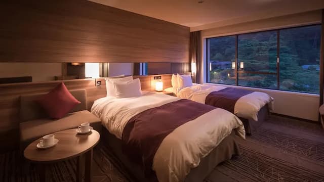 [Twin A] 36.9 square meters / 120 cm wide semi-double bed modern style room