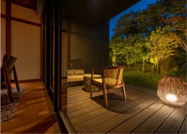 山之神溫泉 別墅 清流館｜花卷站開車20分/方便至花卷機場-一樓 和洋混和客房附陽台和半露天浴池【不挑房】-3