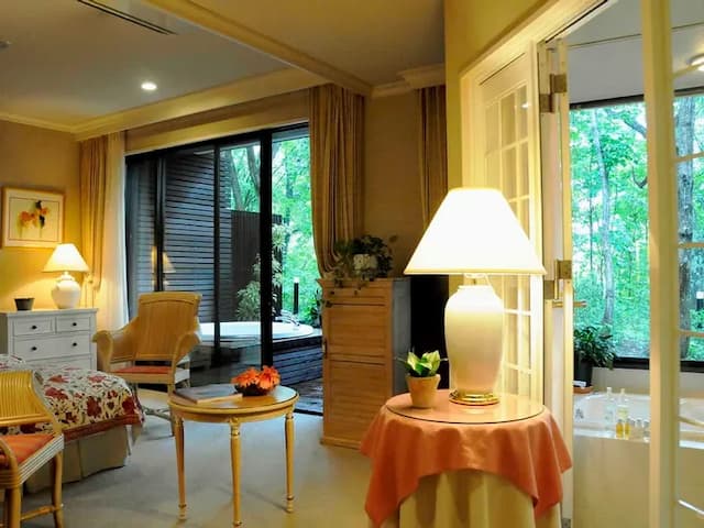 Hakuba Resort Hotel La Neige Higashikan-Deluxe Semi Western-Style Room with Private Open-Air Bath-2