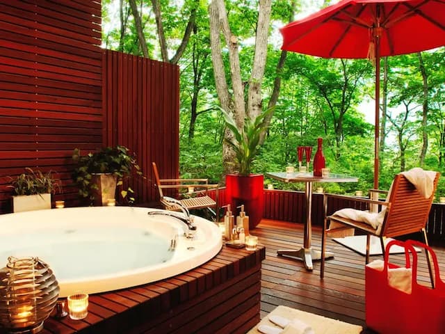 Hakuba Resort Hotel La Neige Higashikan-Deluxe Semi Western-Style Room with Private Open-Air Bath-5