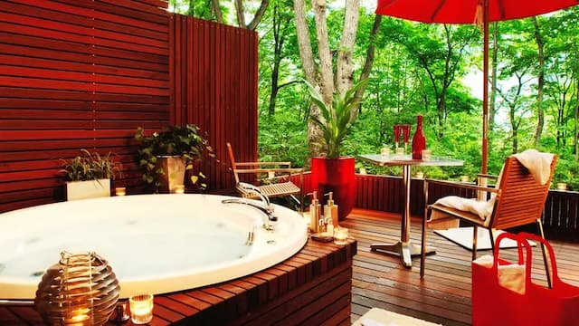 Hakuba Resort Hotel La Neige Higashikan-Superior Double Room with Private Open-Air Bath-1