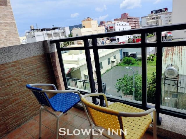 墾丁慢遊民宿-陽台雙人房-9