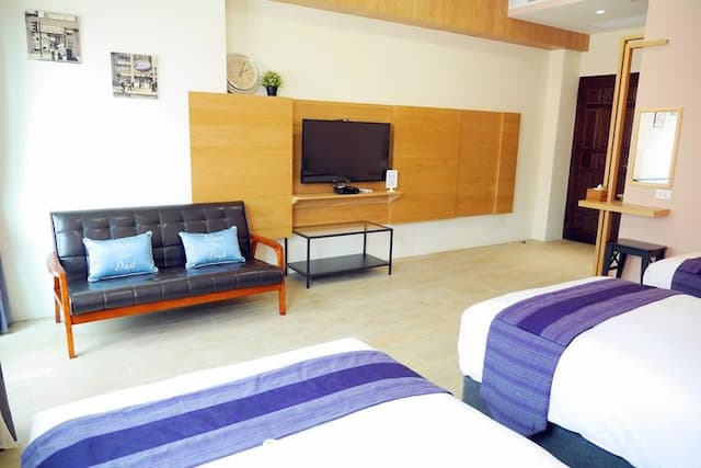 墾丁慢遊民宿-陽台三人房-5