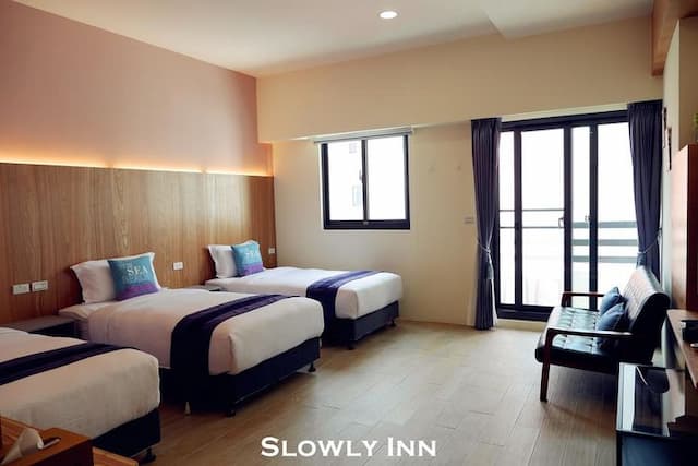 墾丁慢遊民宿-陽台三人房-3