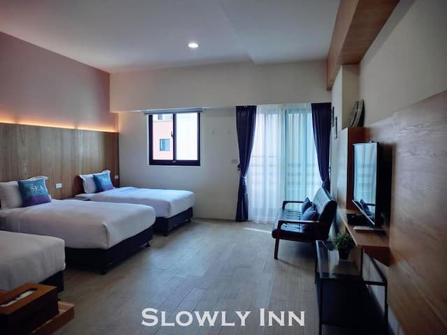 墾丁慢遊民宿-陽台三人房-4