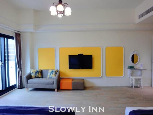 墾丁慢遊民宿-陽台四人房-2