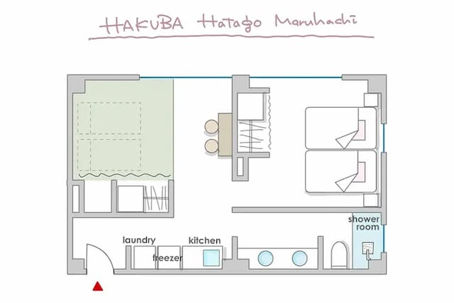 白馬 旅籠丸八｜近白馬岩岳滑雪場/寵物犬同住OK/白馬站開車10分-廚房套房【不挑房】-9