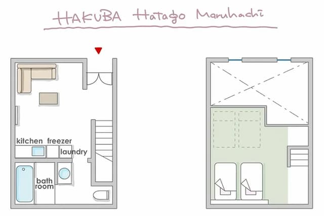 白馬 旅籠丸八｜近白馬岩岳滑雪場/寵物犬同住OK/白馬站開車10分-廚房樓中樓套房【不挑房】-4