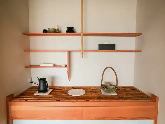 ・【リビング/茶道具】茶道具や電気ケトルをご用意しております