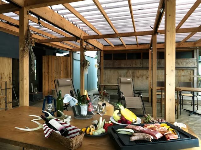 屋根もありますので雨でも安心！